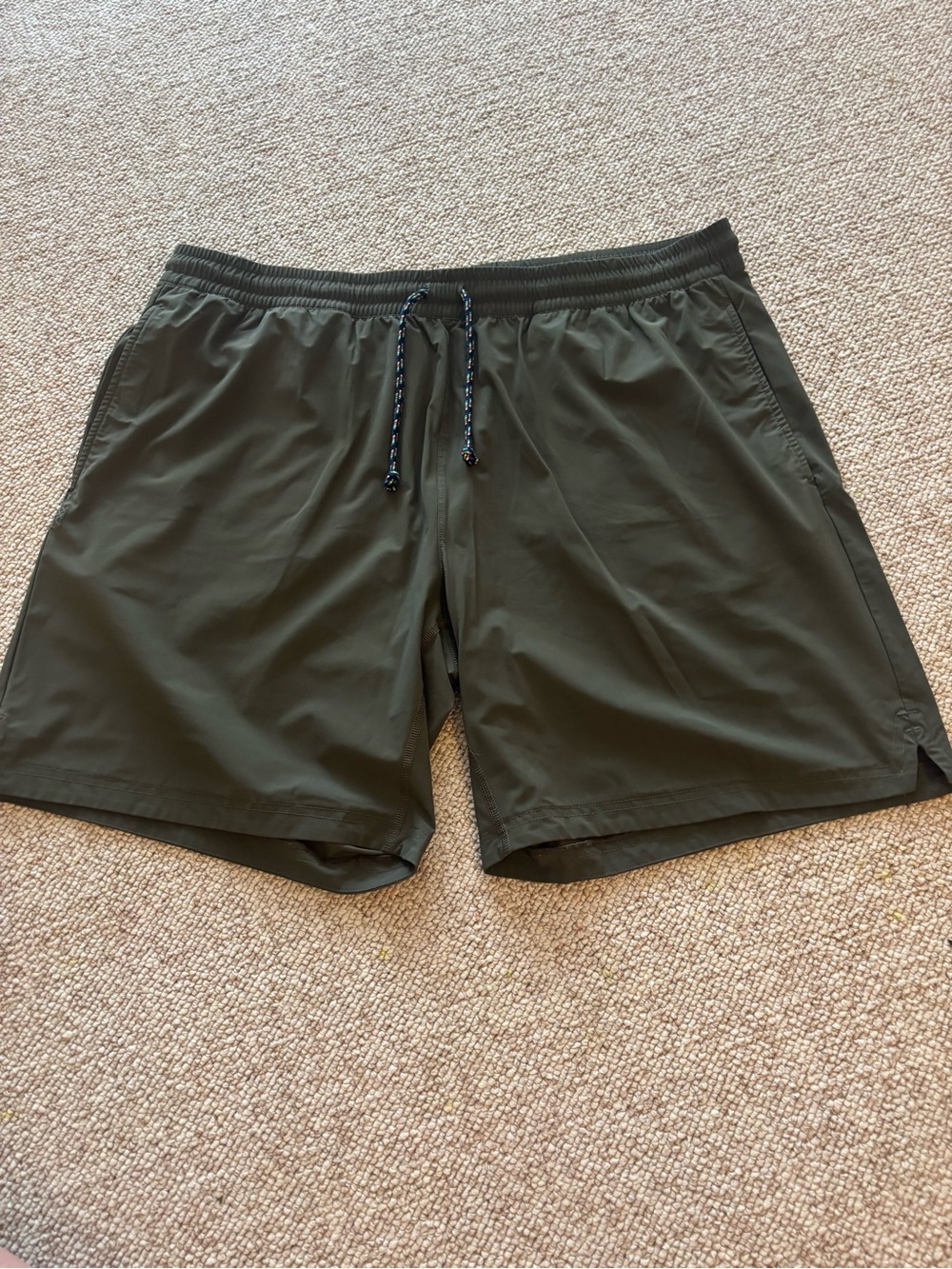 RHONE Men's Athletic Shorts Olive Green